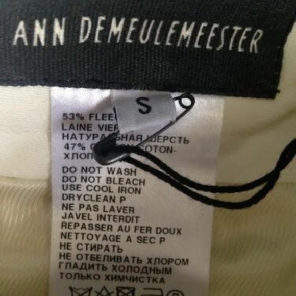 Men's Ann Demeulemeester Slim Fit Trousers - Picture 2 of 3